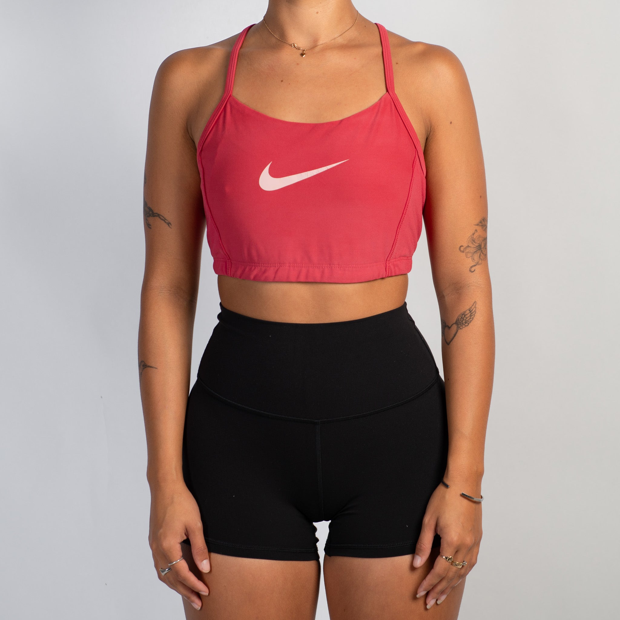 PINK NIKE SPORTS BRA