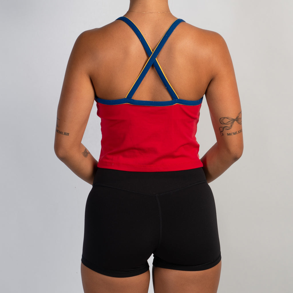 RED ACTIVE TANK TOP