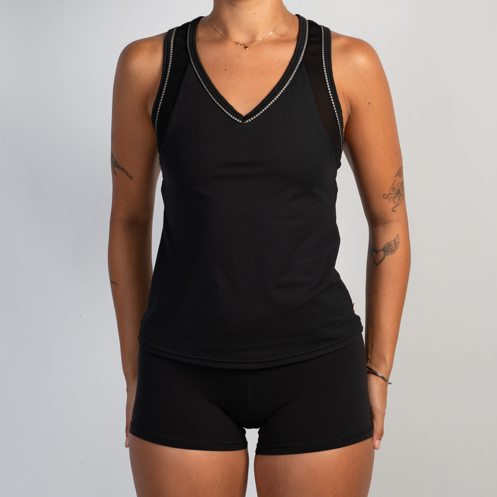 BLACK ACTIVE TANK TOP