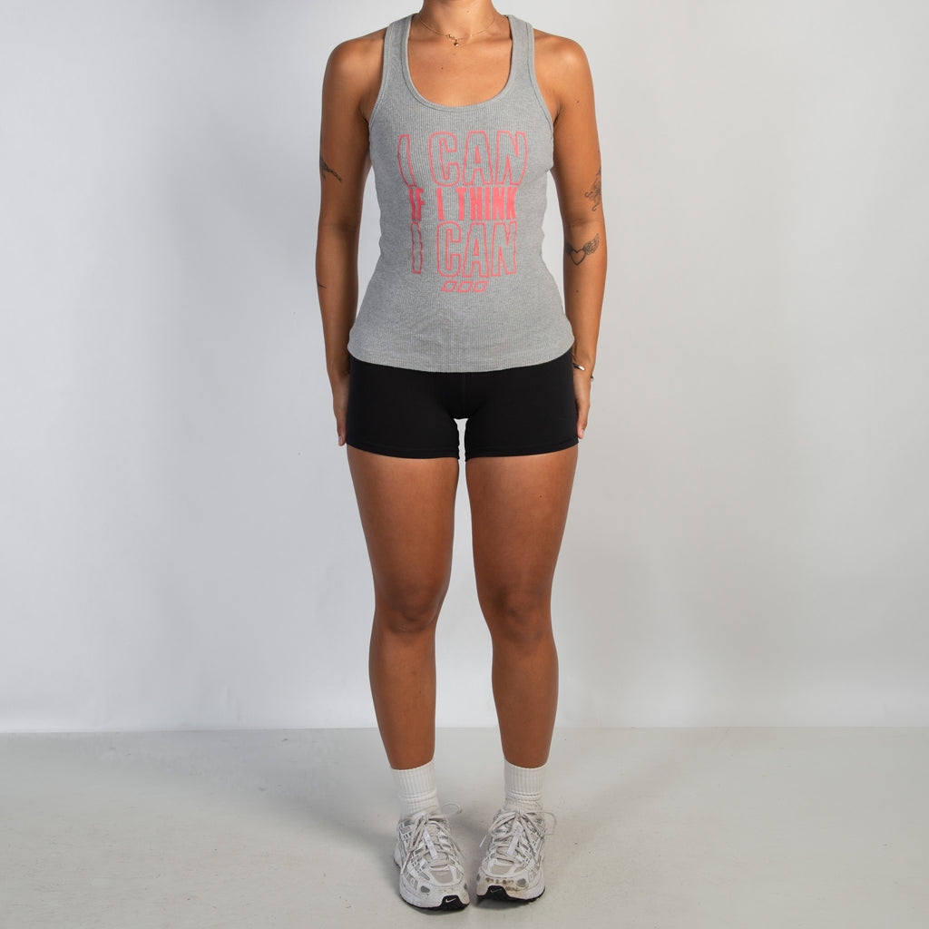 GREY COTTON TANK TOP