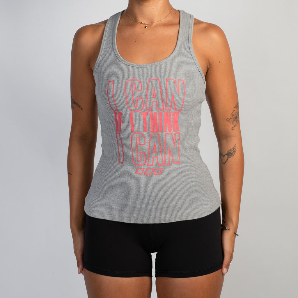 GREY COTTON TANK TOP