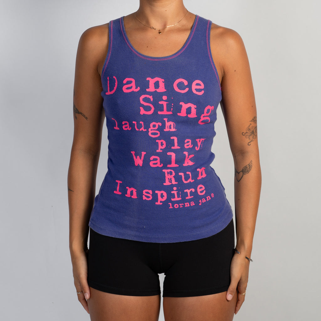 PURPLE COTTON TANK TOP