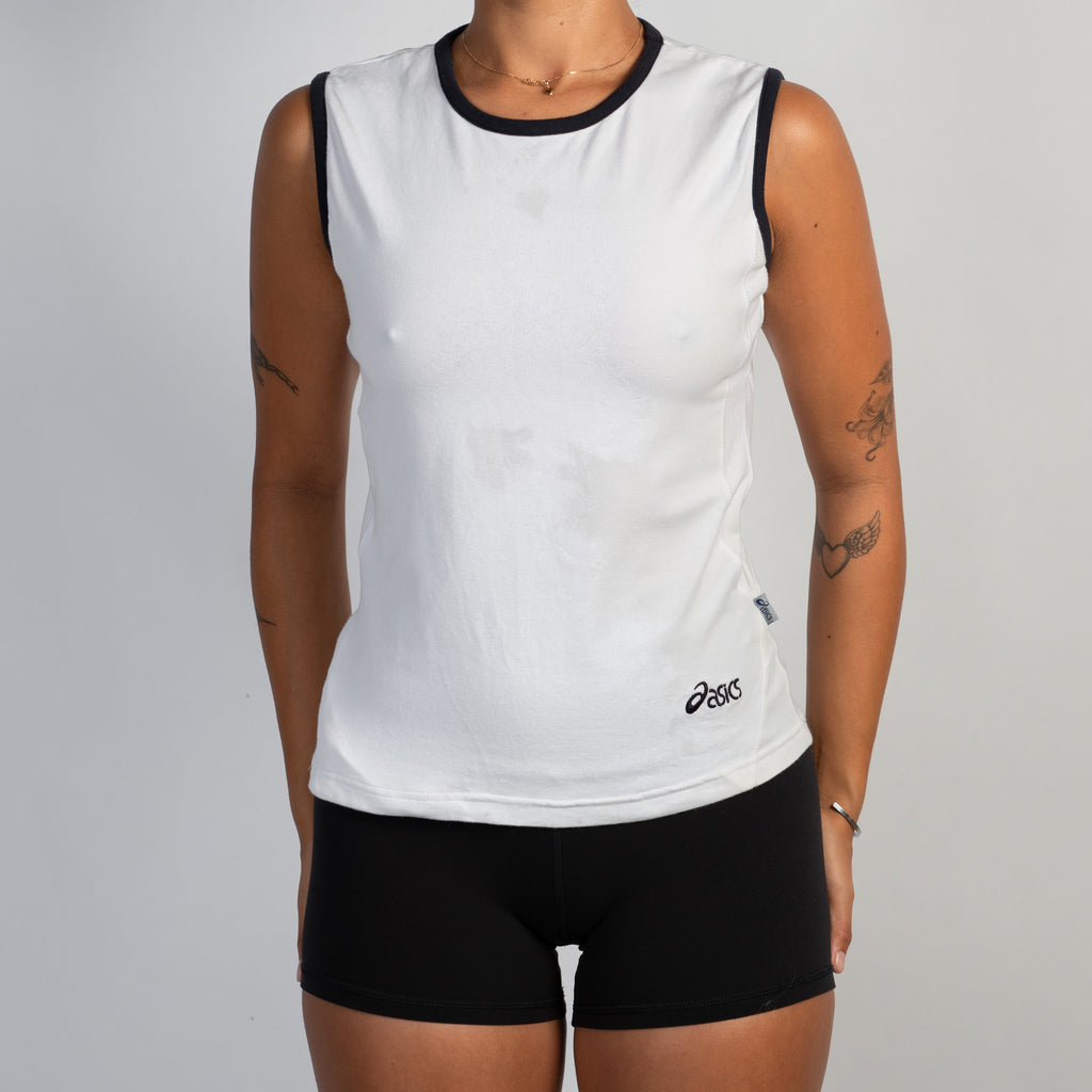 WHITE RINGER TANK TOP