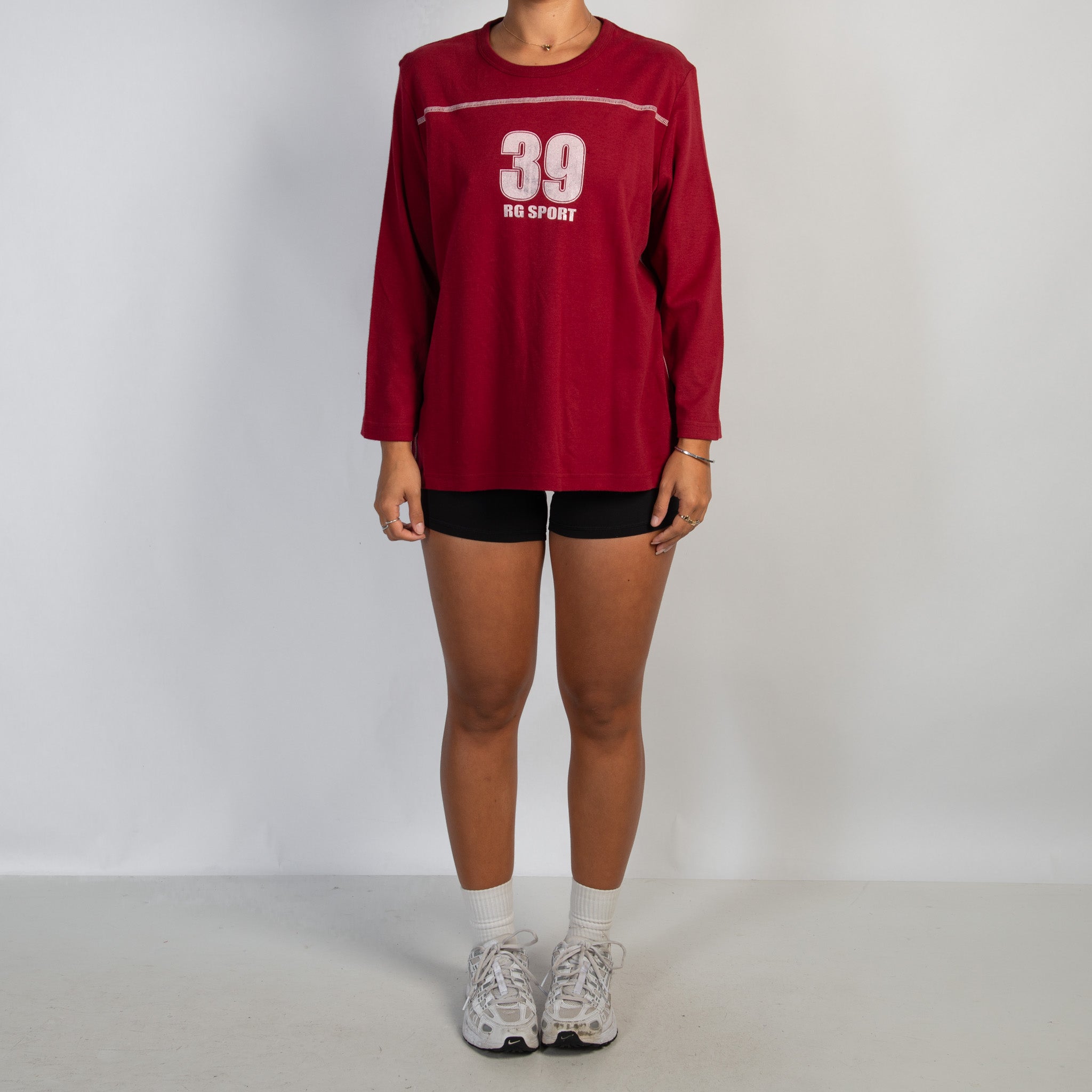 RED LONG SLEEVE TOP