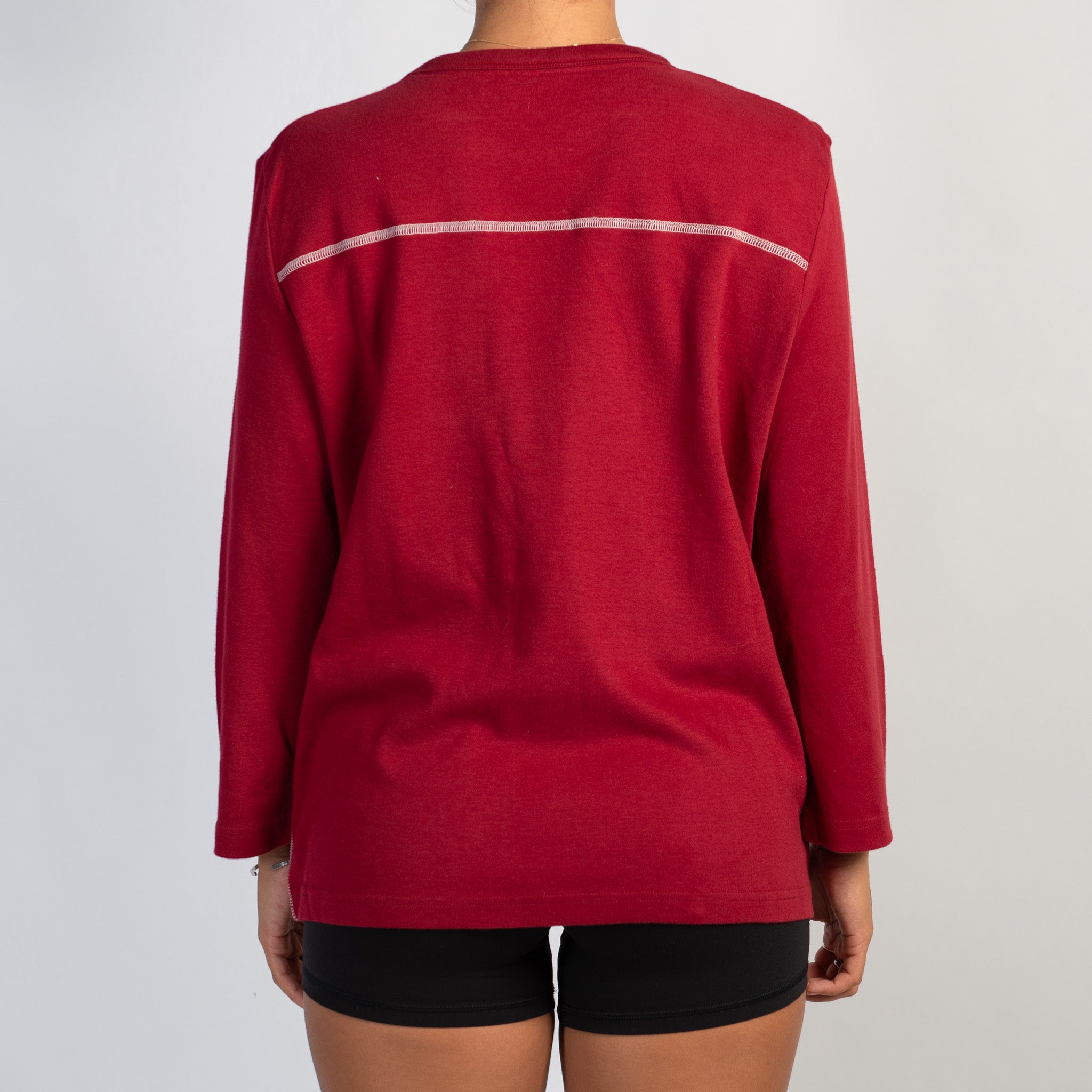 RED LONG SLEEVE TOP