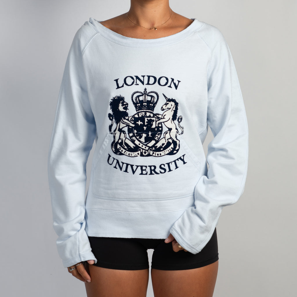 BLUE COTTON SWEATSHIRT