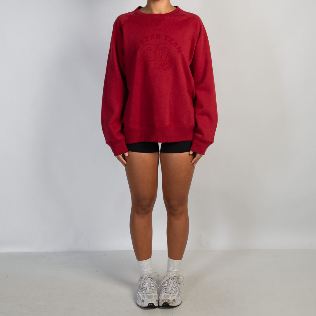 RED FLEECE SWEATSHIRT