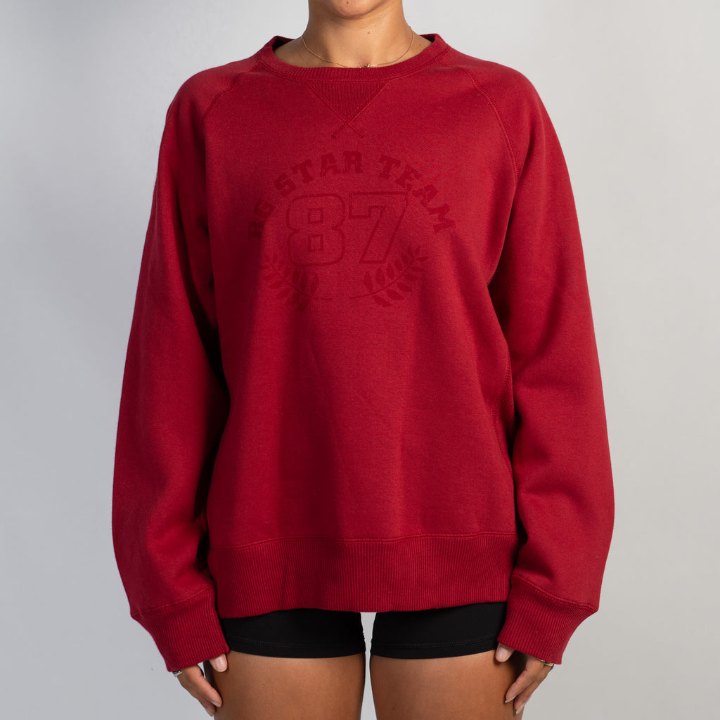 RED FLEECE SWEATSHIRT