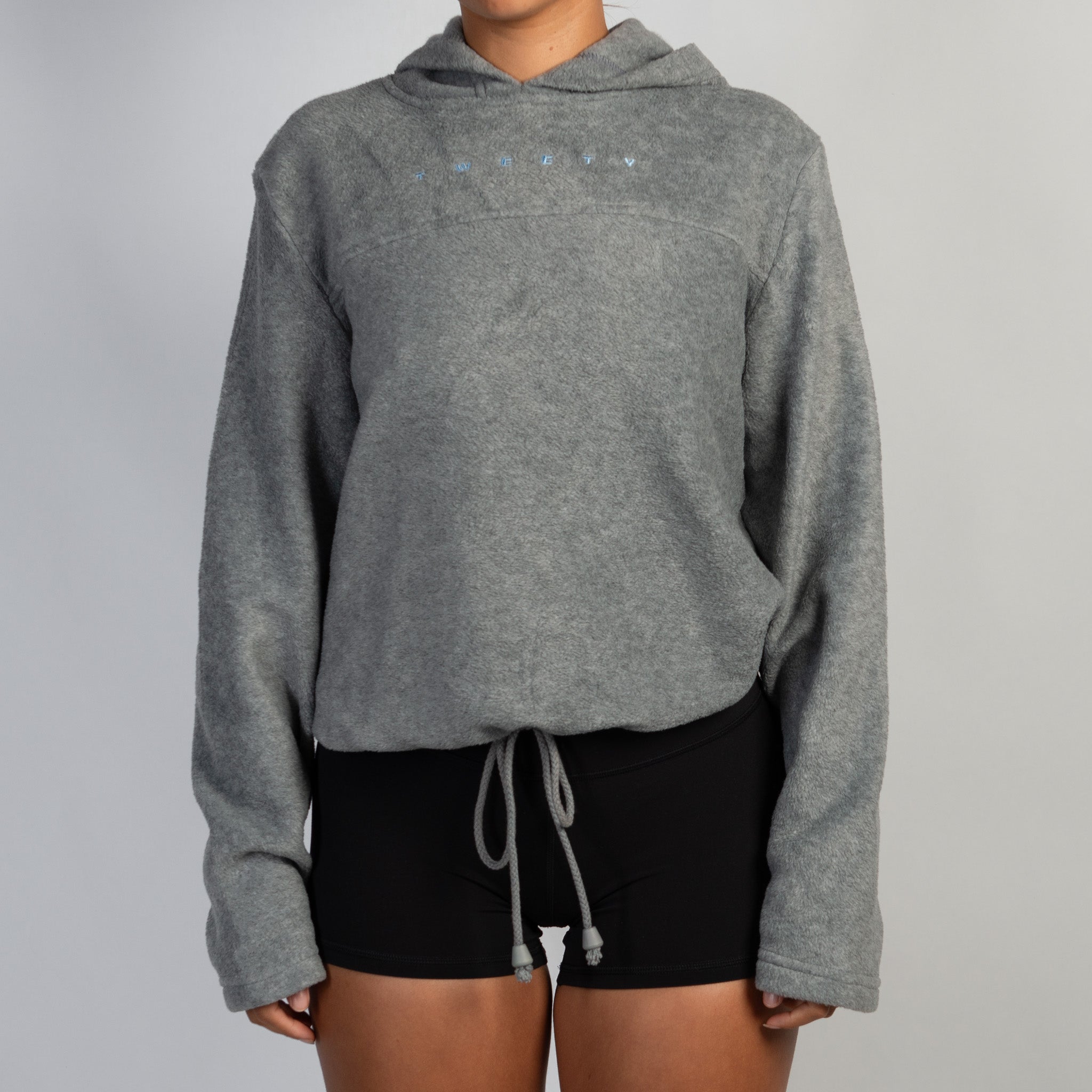 GREY FLEECE HOODIE