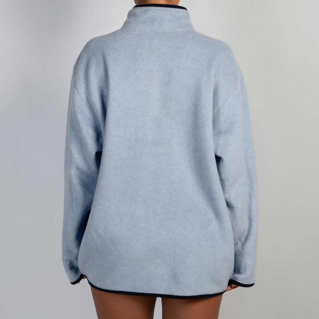 BLUE QUARTER ZIP SWEATER