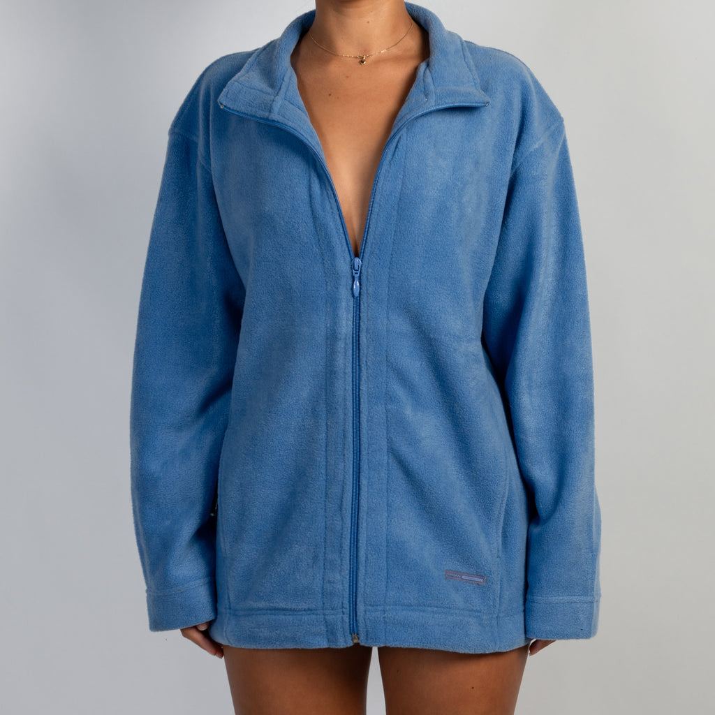 BLUE FLEECE ZIP JACKET