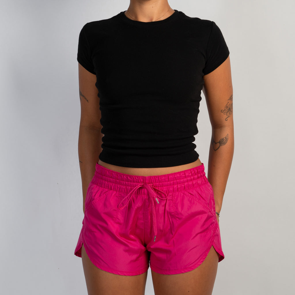 HOT PINK SPRAY SHORTS