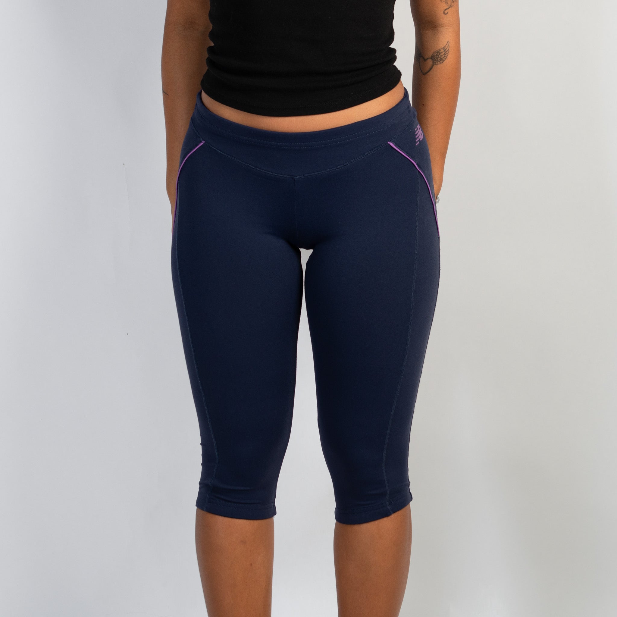 NAVY CAPRI TIGHTS