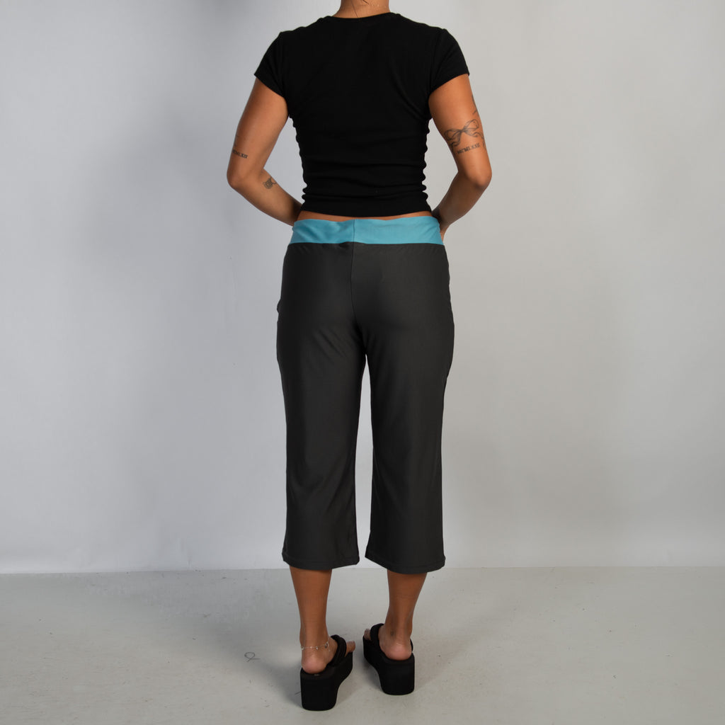 CONTRAST WAIST 3/4 TIGHTS