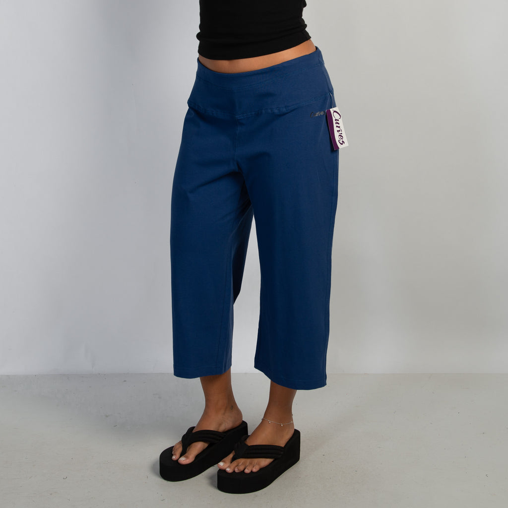 BLUE COTTON LOUNGE PANTS