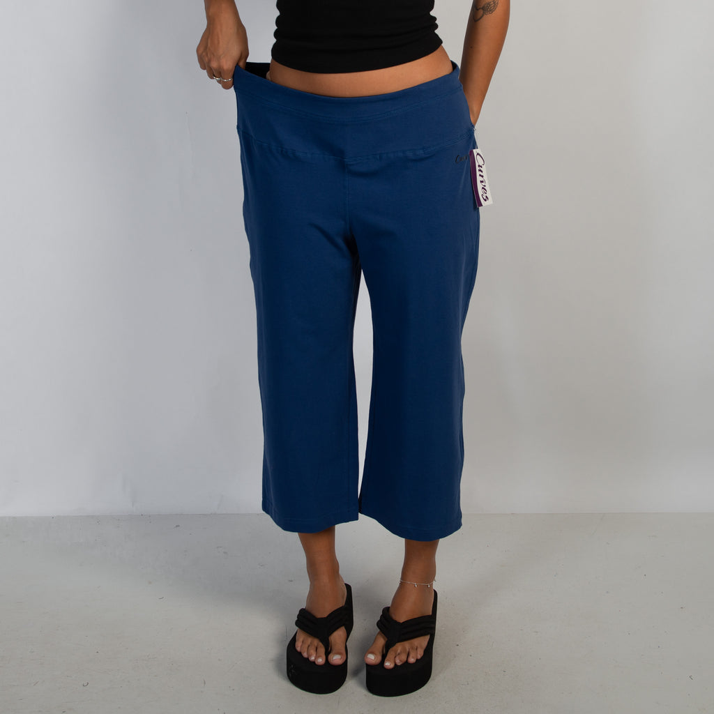 BLUE COTTON LOUNGE PANTS