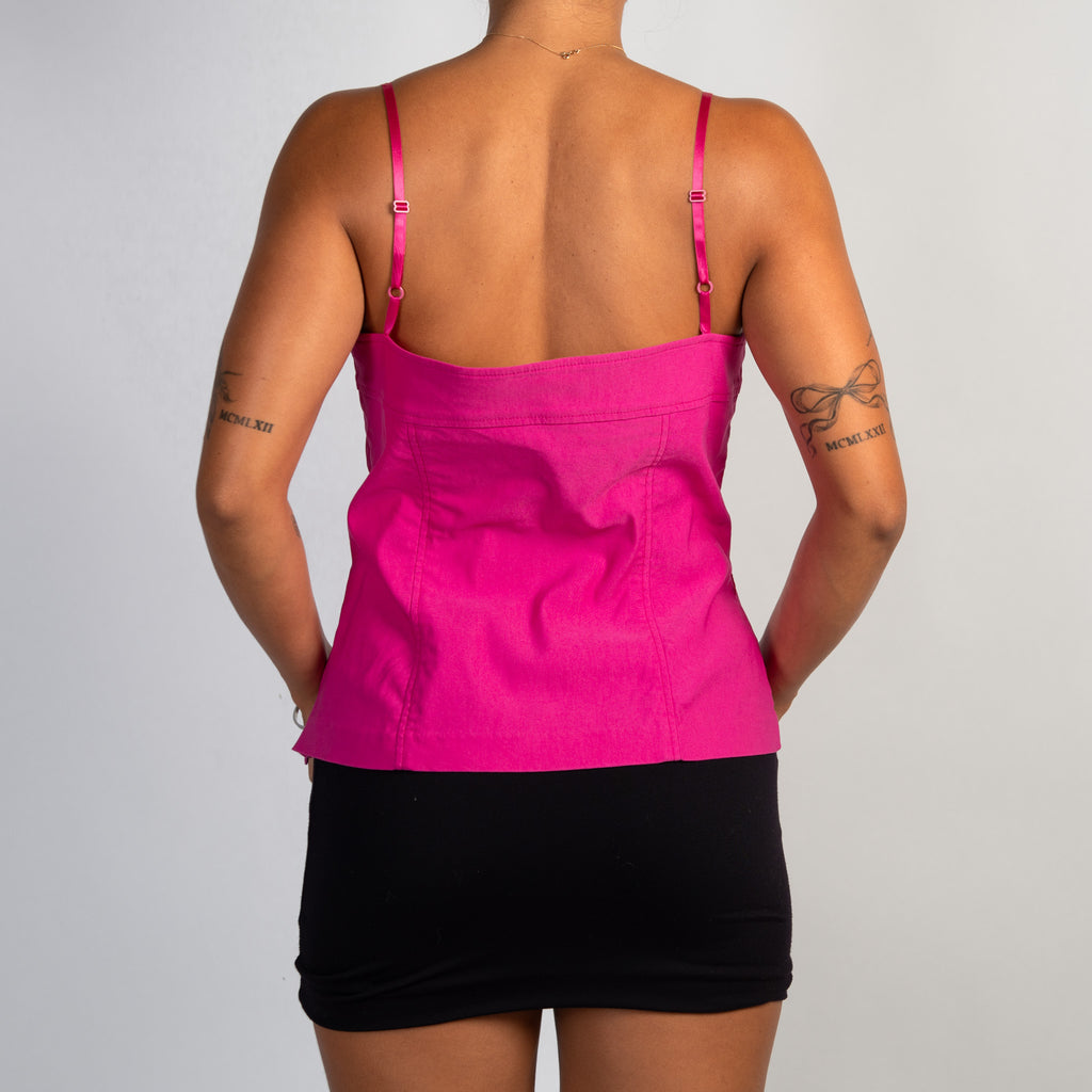 HOT PINK NYLON CAMISOLE