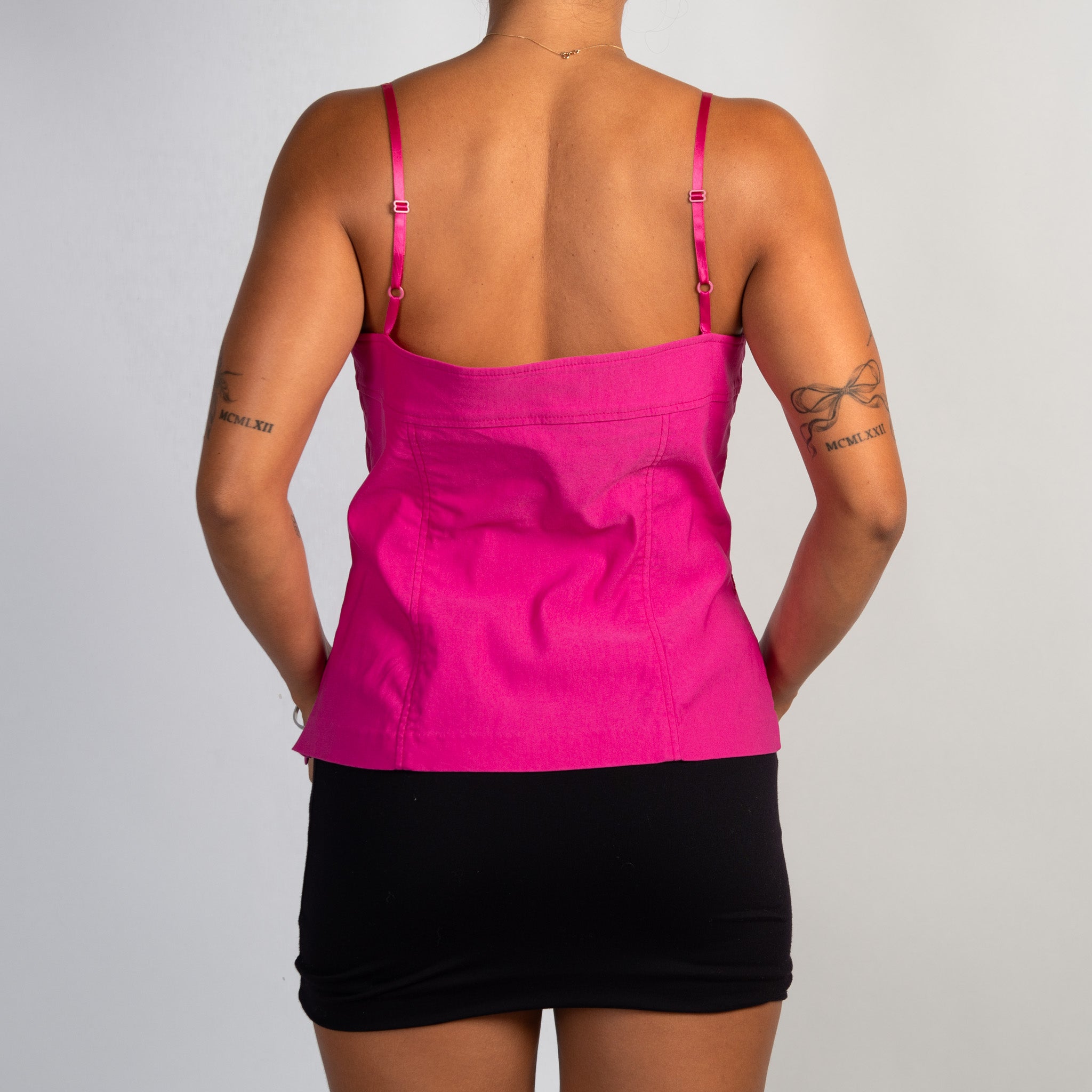 HOT PINK NYLON CAMISOLE