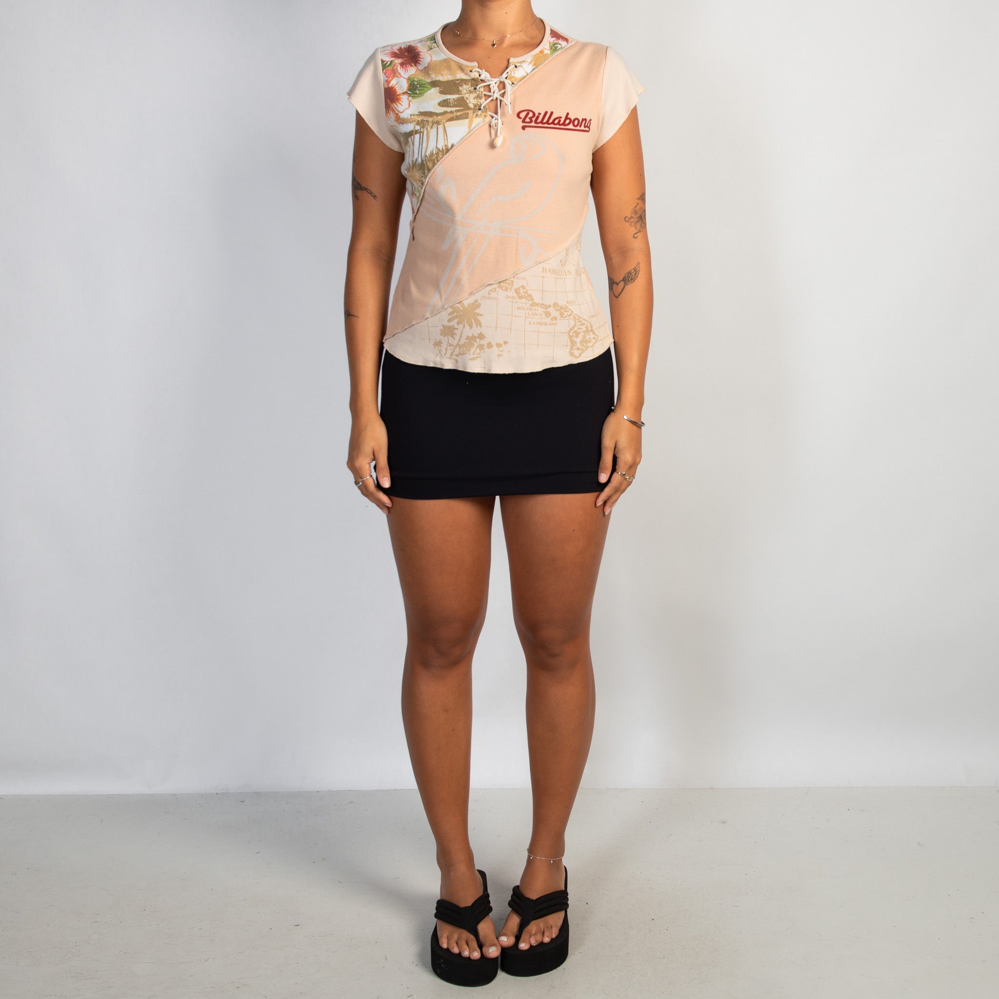 LACE UP BABY TEE