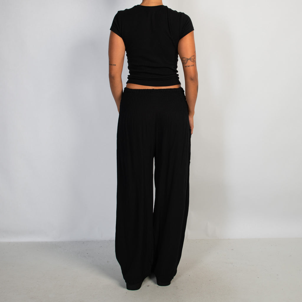 BLACK LOOSE FIT PANTS