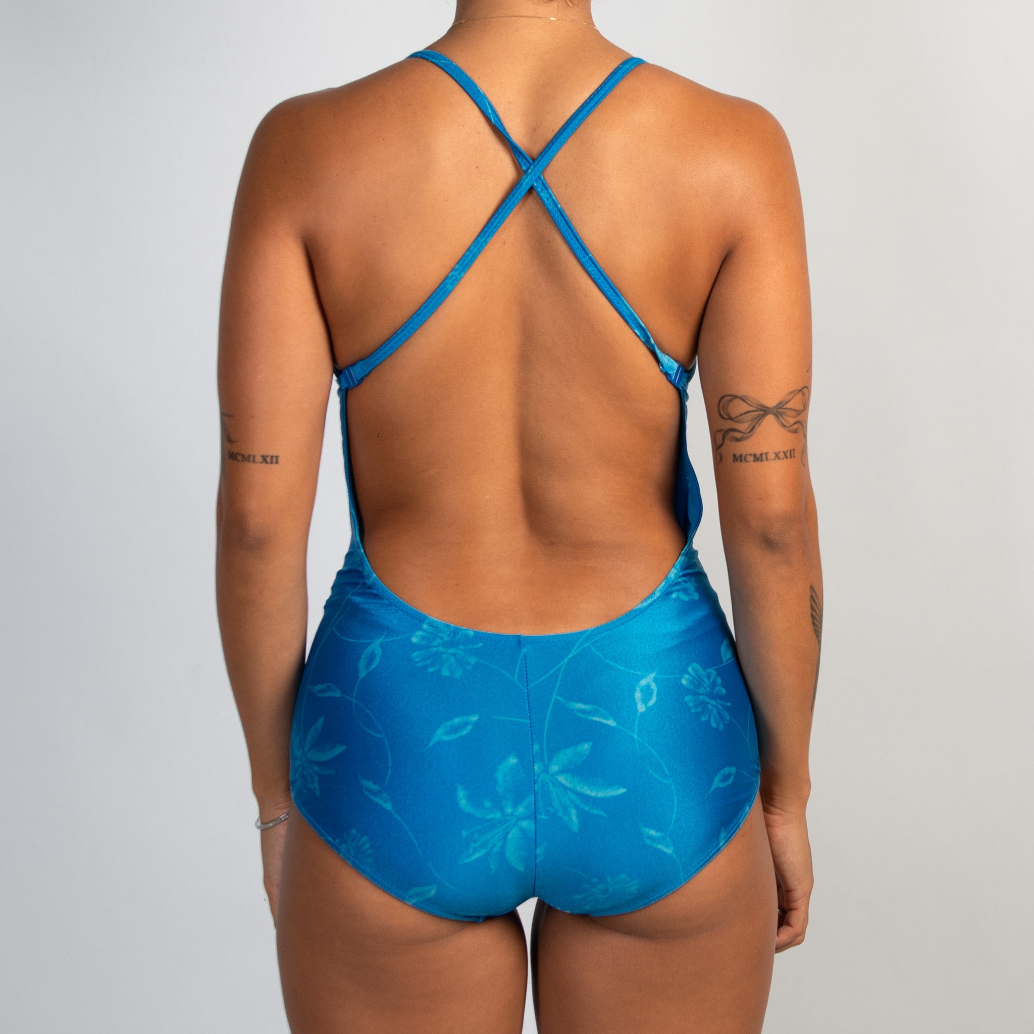 BLUE ONE PIECE SWIMSUIT