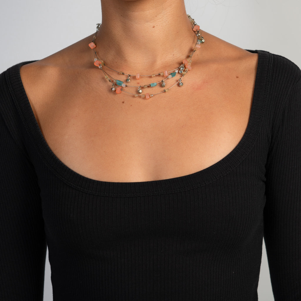 BEADED LAYER NECKLACE