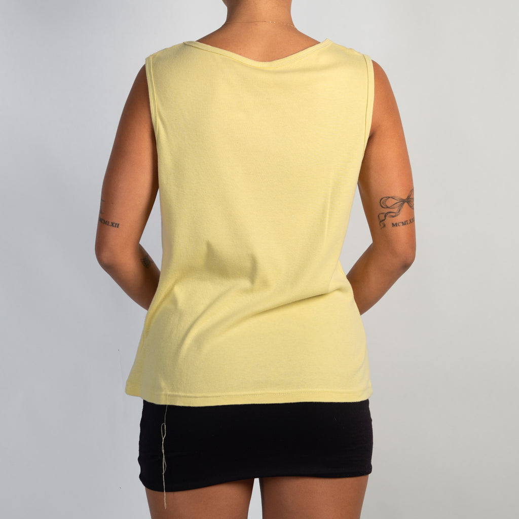 LIME COTTON TANK TOP