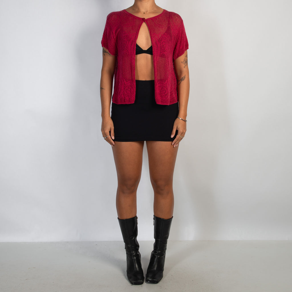 RASPBERRY KNIT TOP