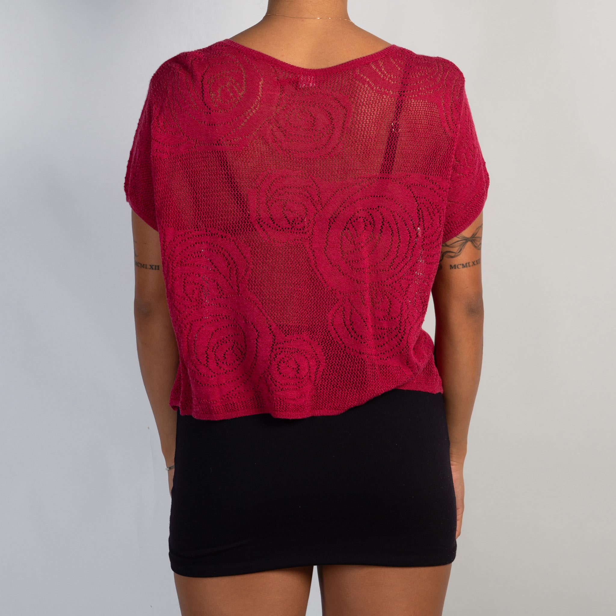 RASPBERRY KNIT TOP