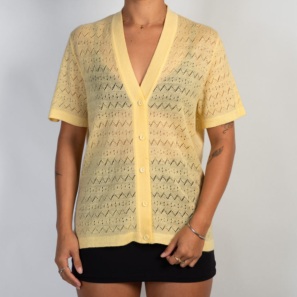 YELLOW KNIT TOP