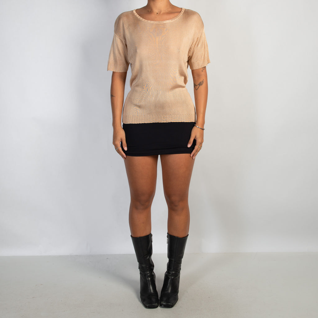 GOLD KNIT TSHIRT