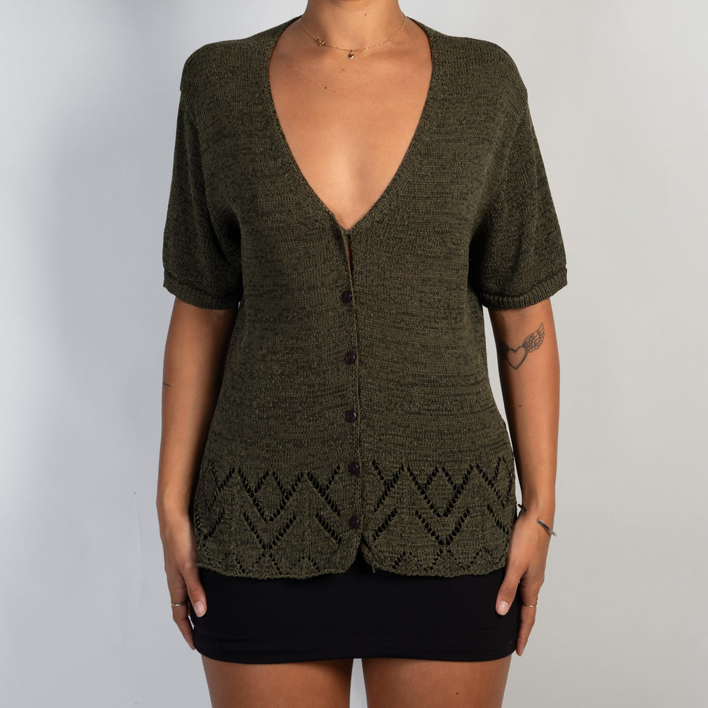 SHORT SLEEVE CARDIGAN
