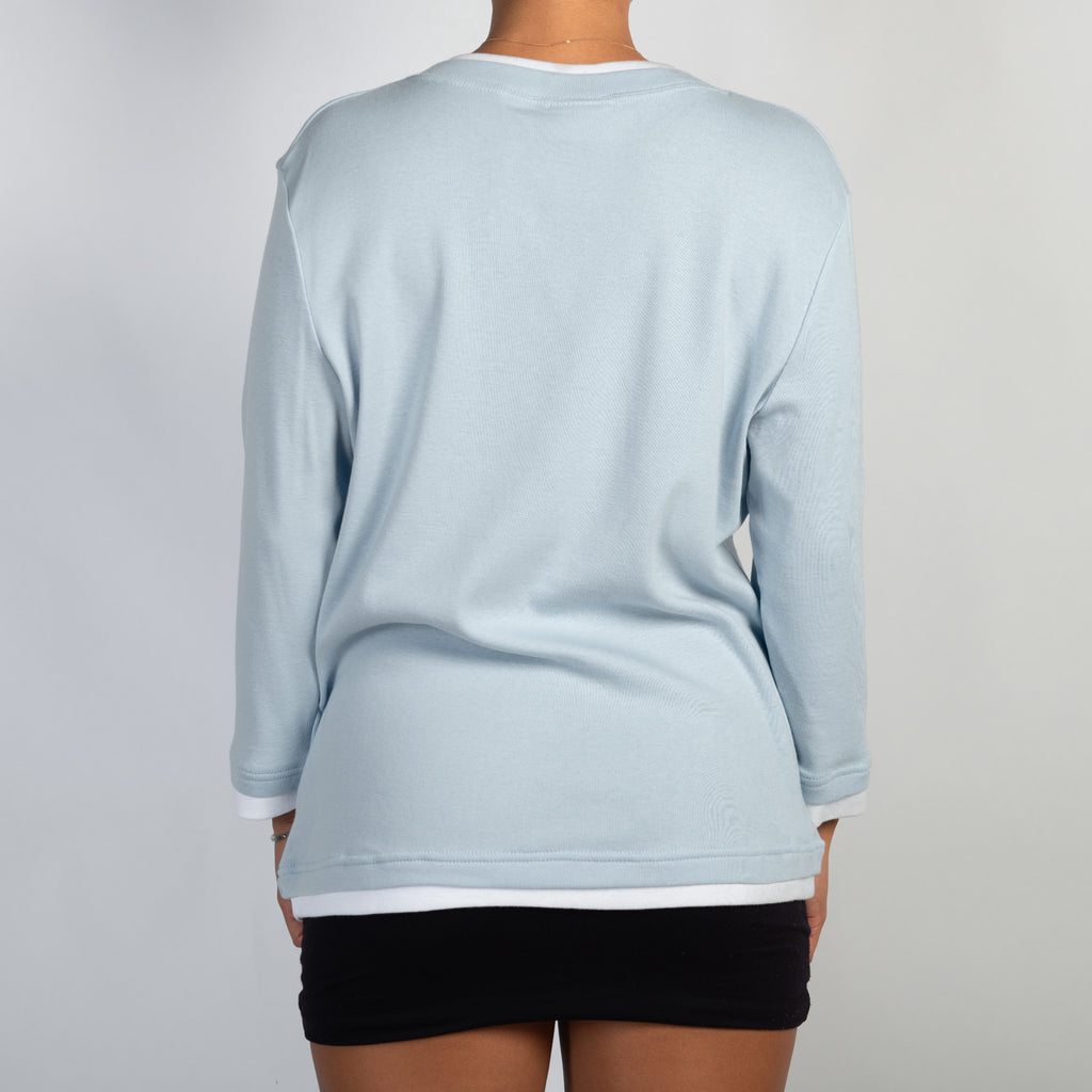 BLUE LAYERED TOP