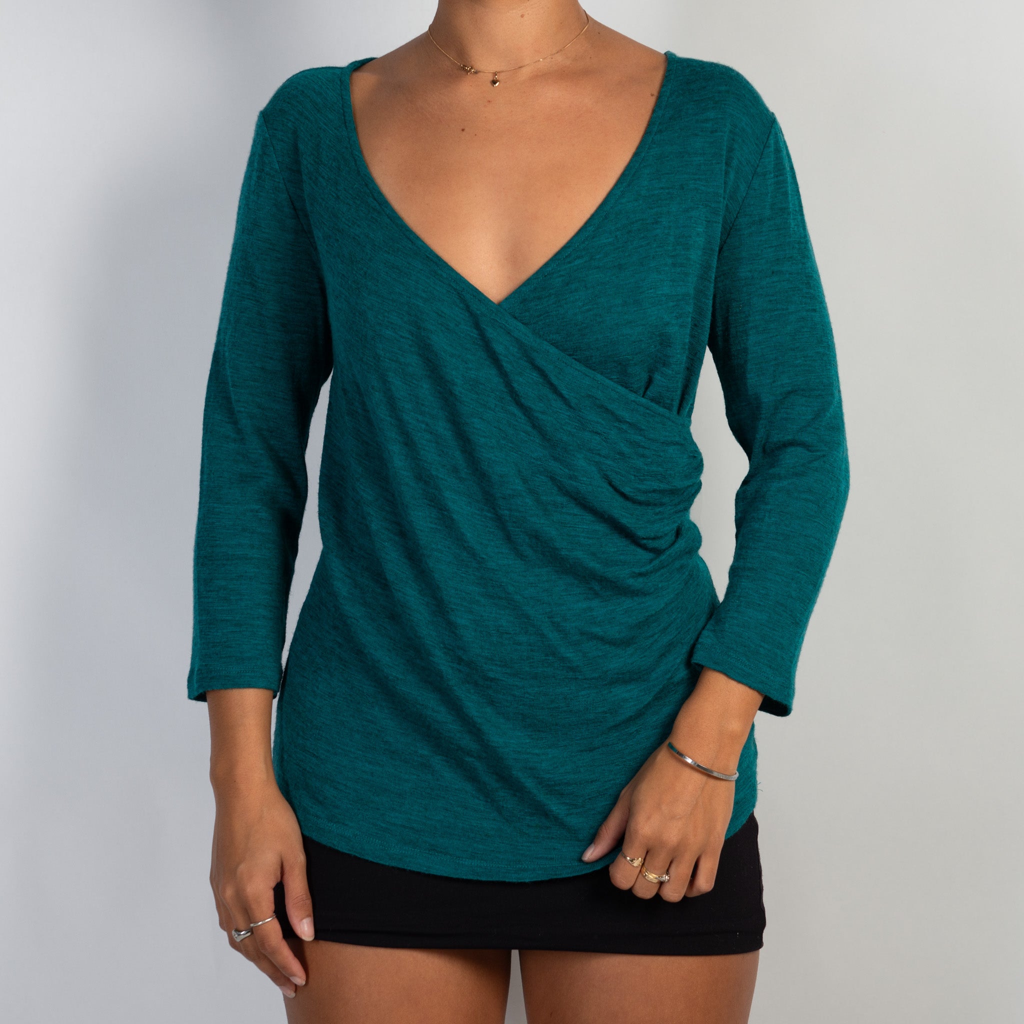 TEAL WOOL TOP