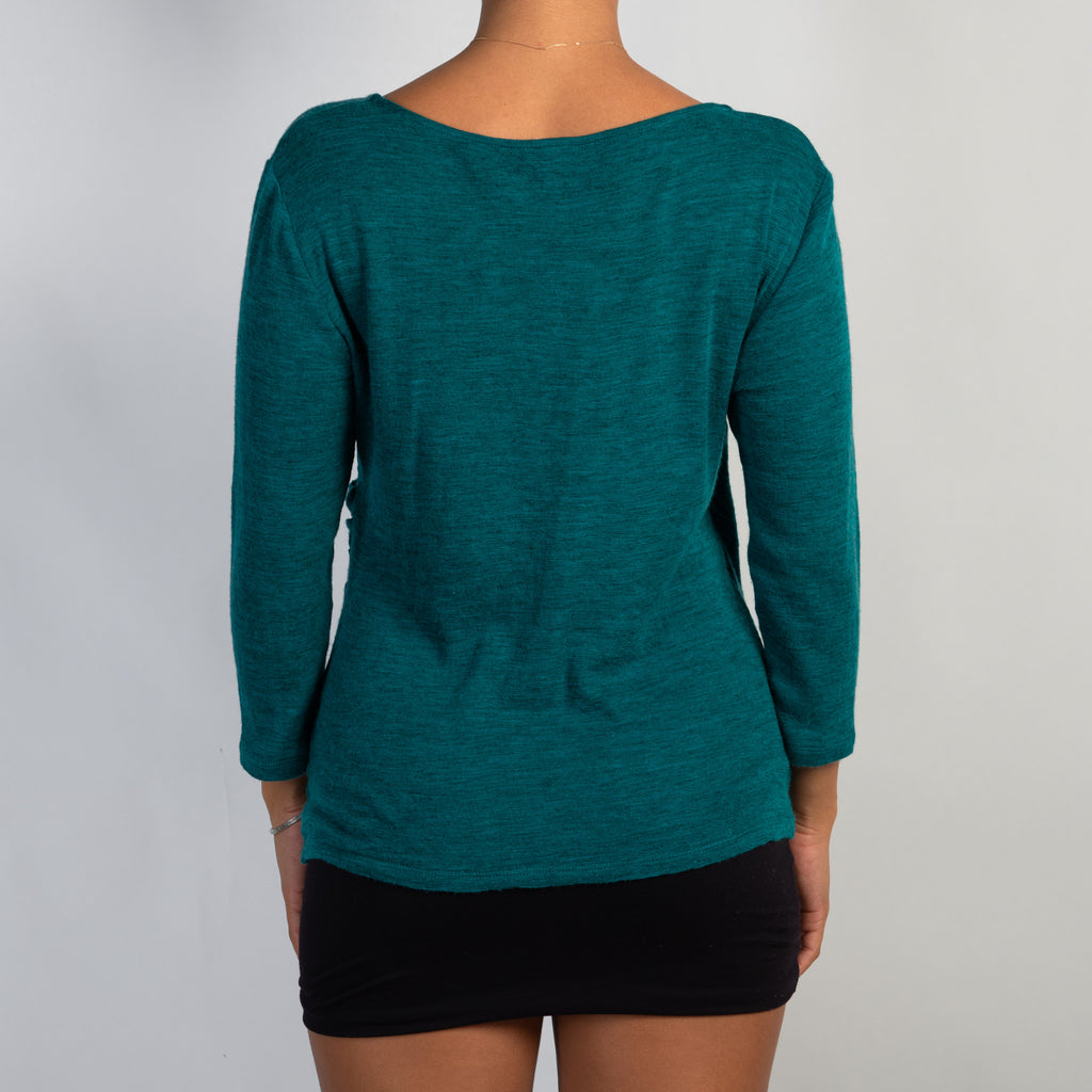 TEAL WOOL TOP