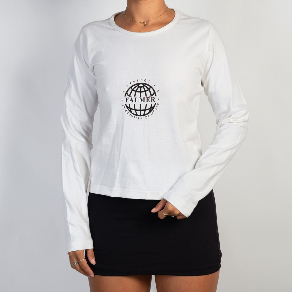 WHITE LONG SLEEVE TOP