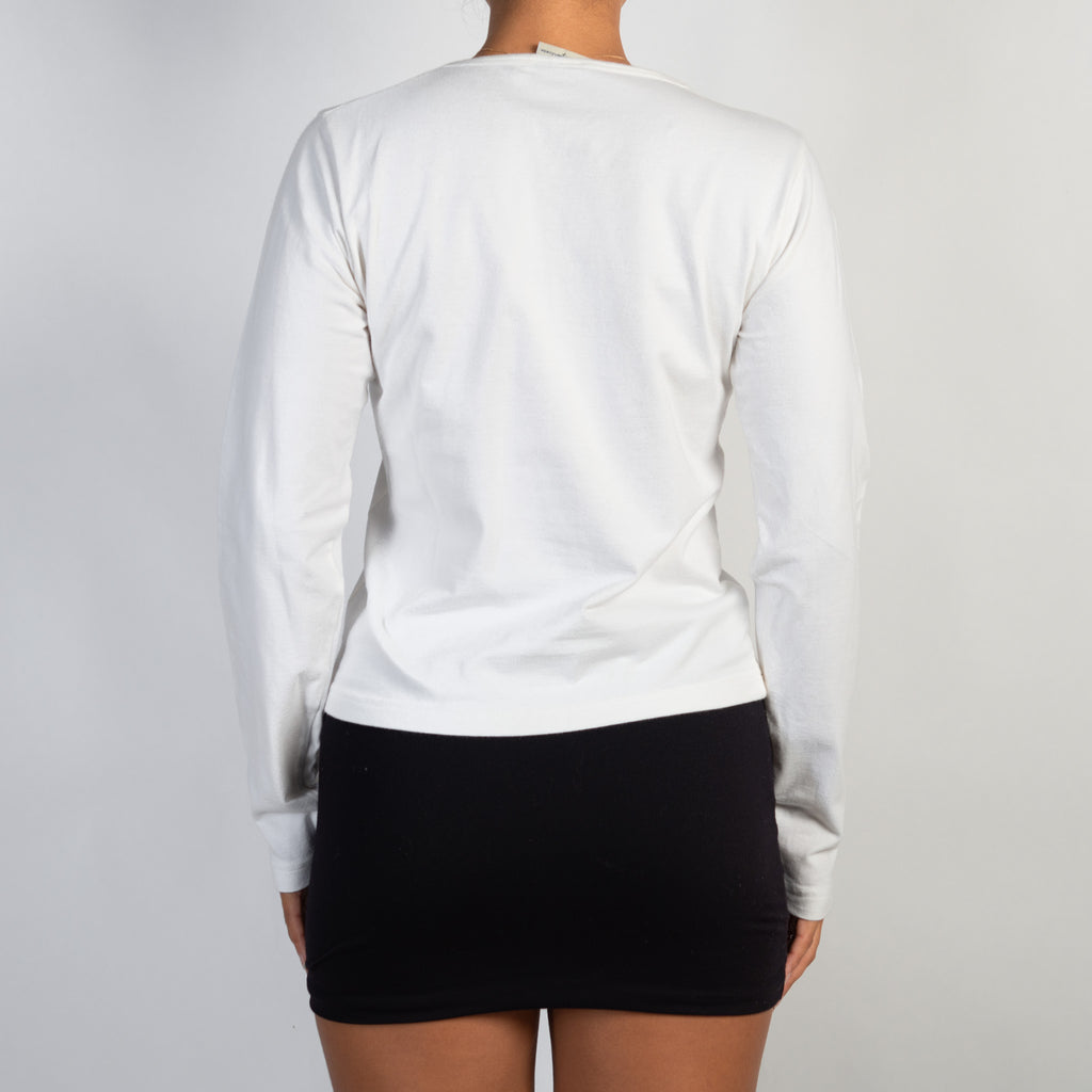WHITE LONG SLEEVE TOP