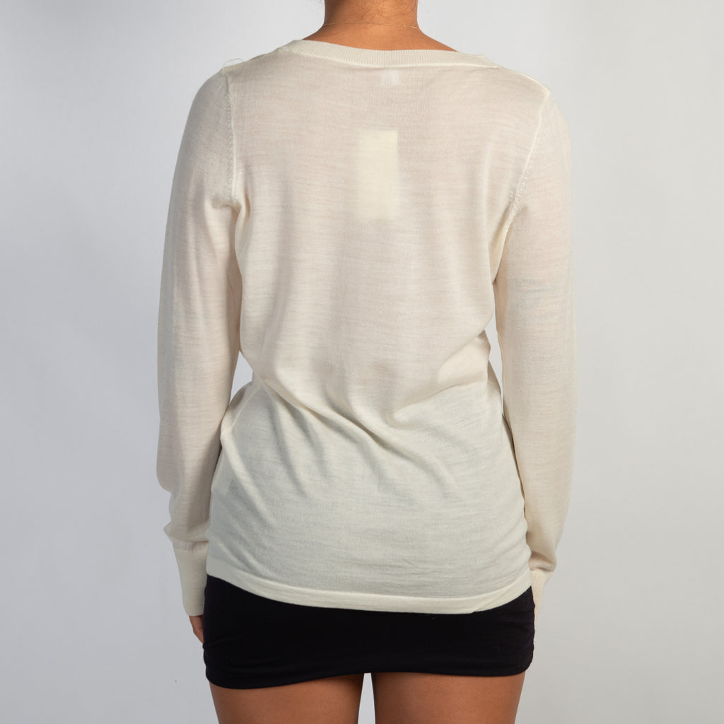 SHEER WOOL TOP