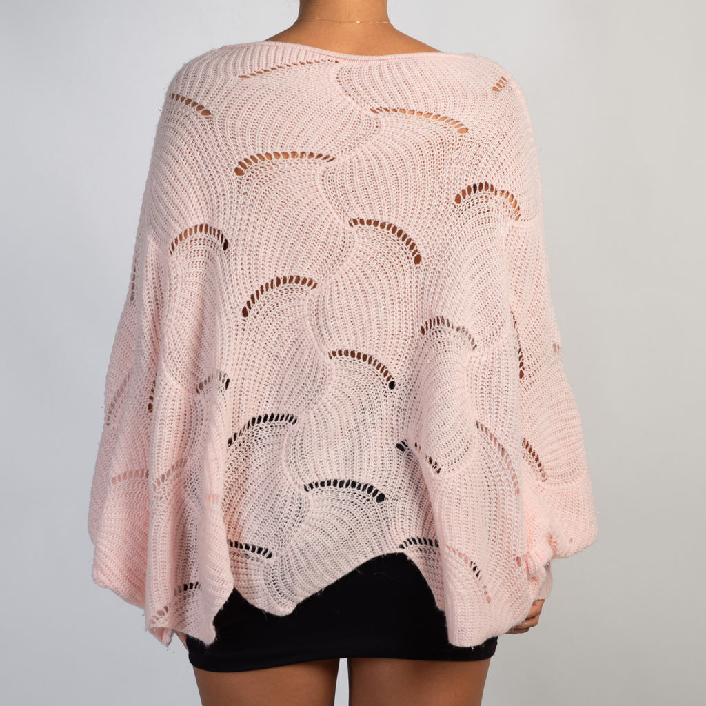 PINK BATWING SWEATER