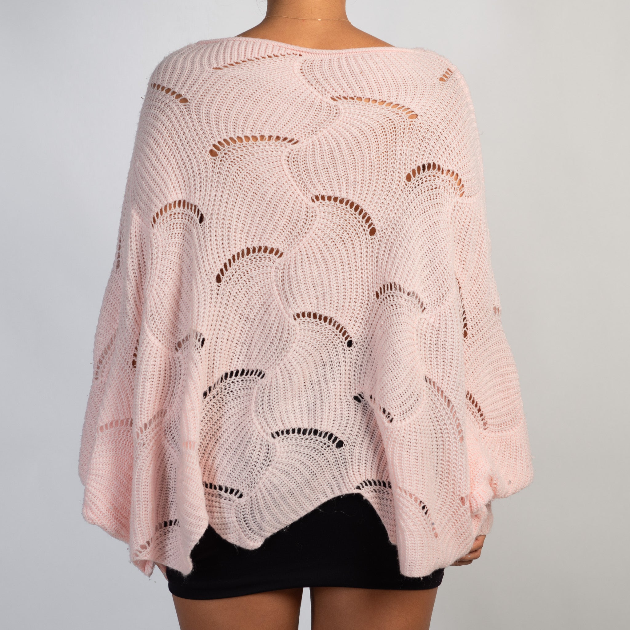 PINK BATWING SWEATER