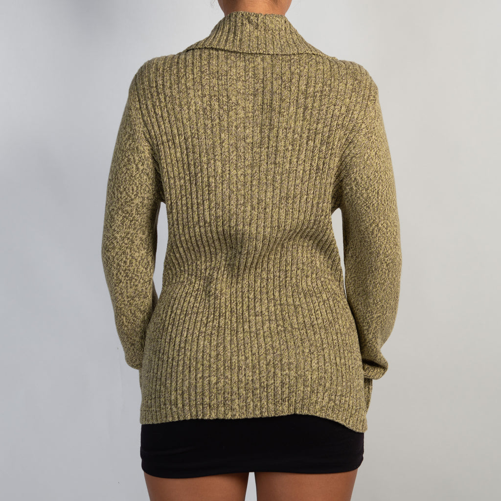 GREEN MARLE CARDIGAN