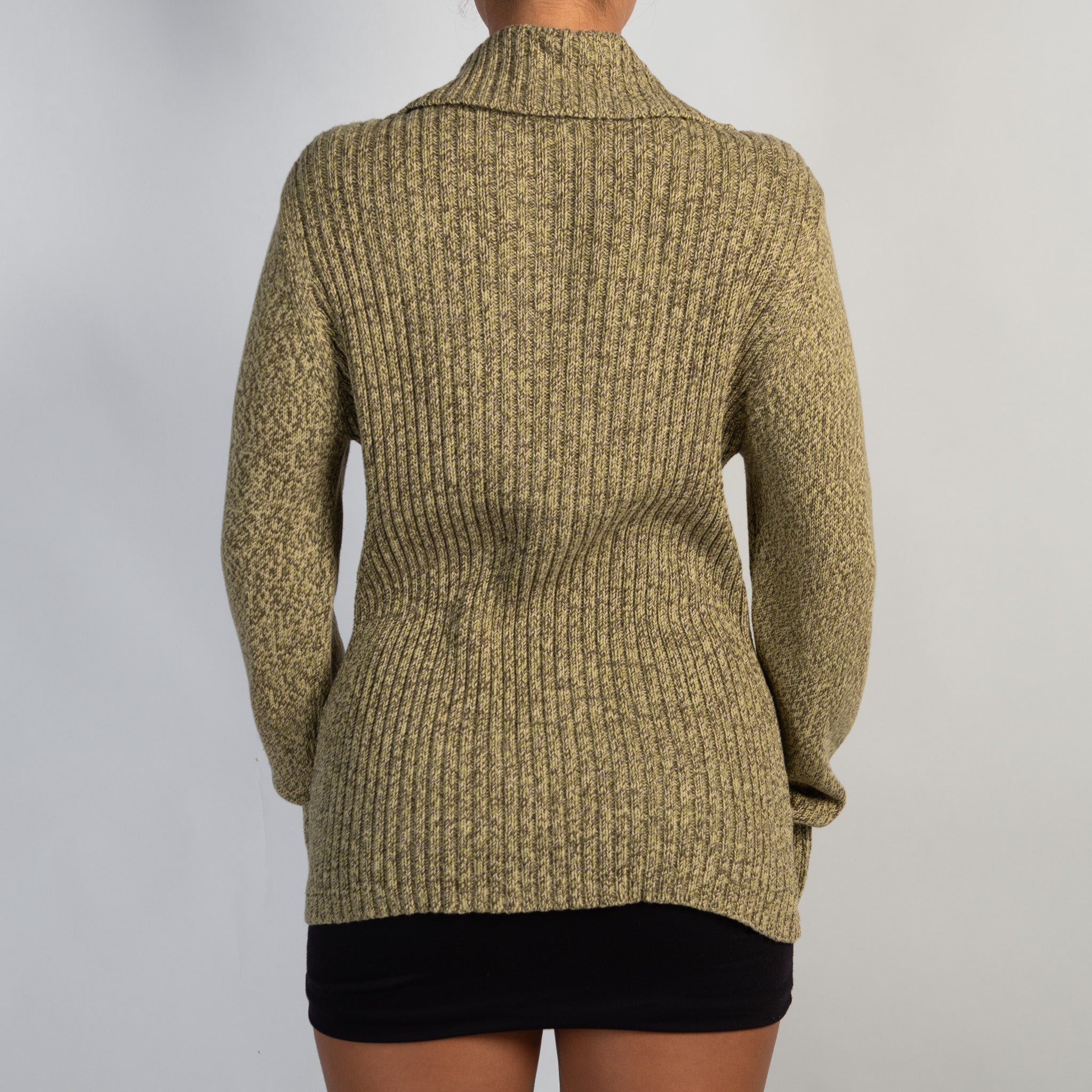 GREEN MARLE CARDIGAN