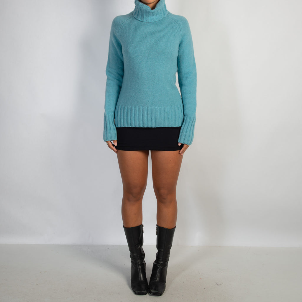 BLUE WOOL SWEATER