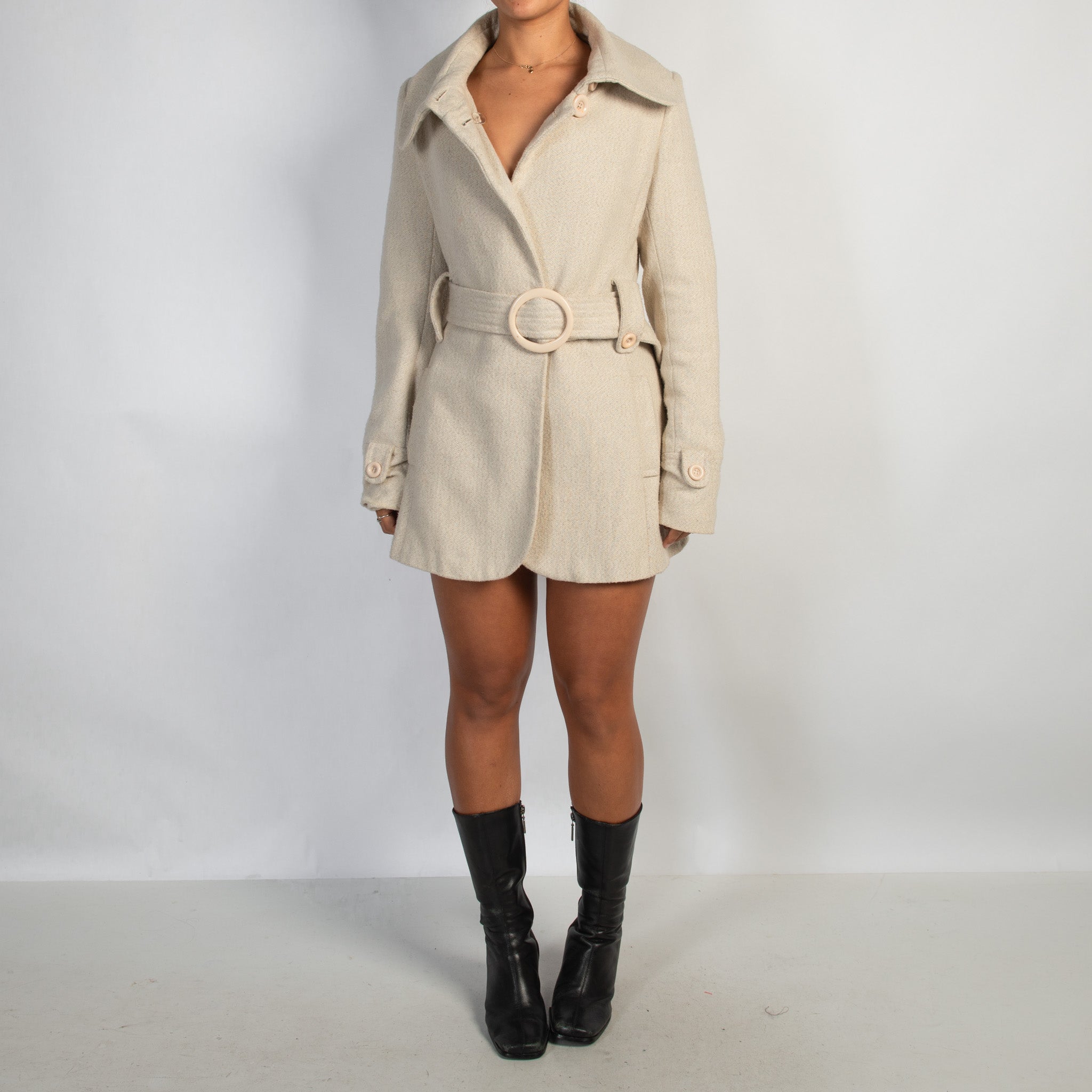 CREAM WOOL COAT