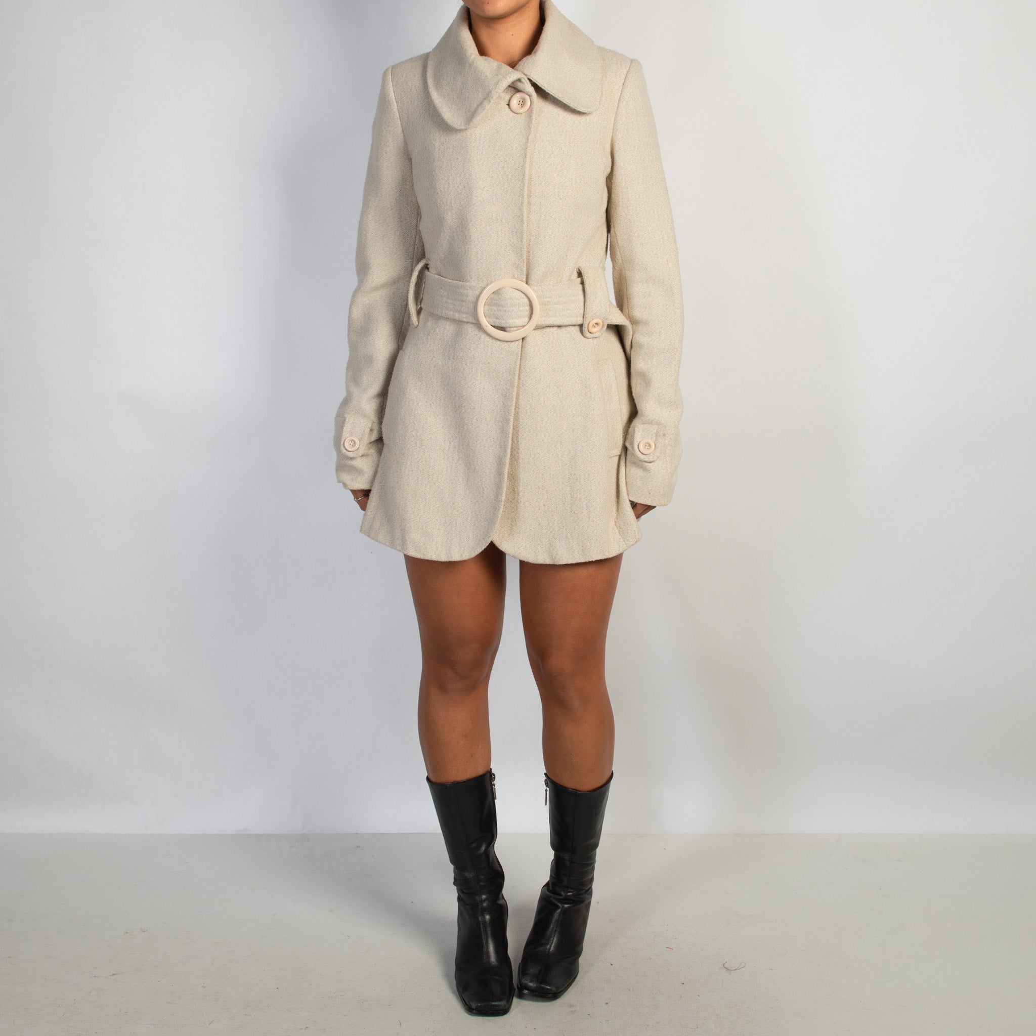CREAM WOOL COAT