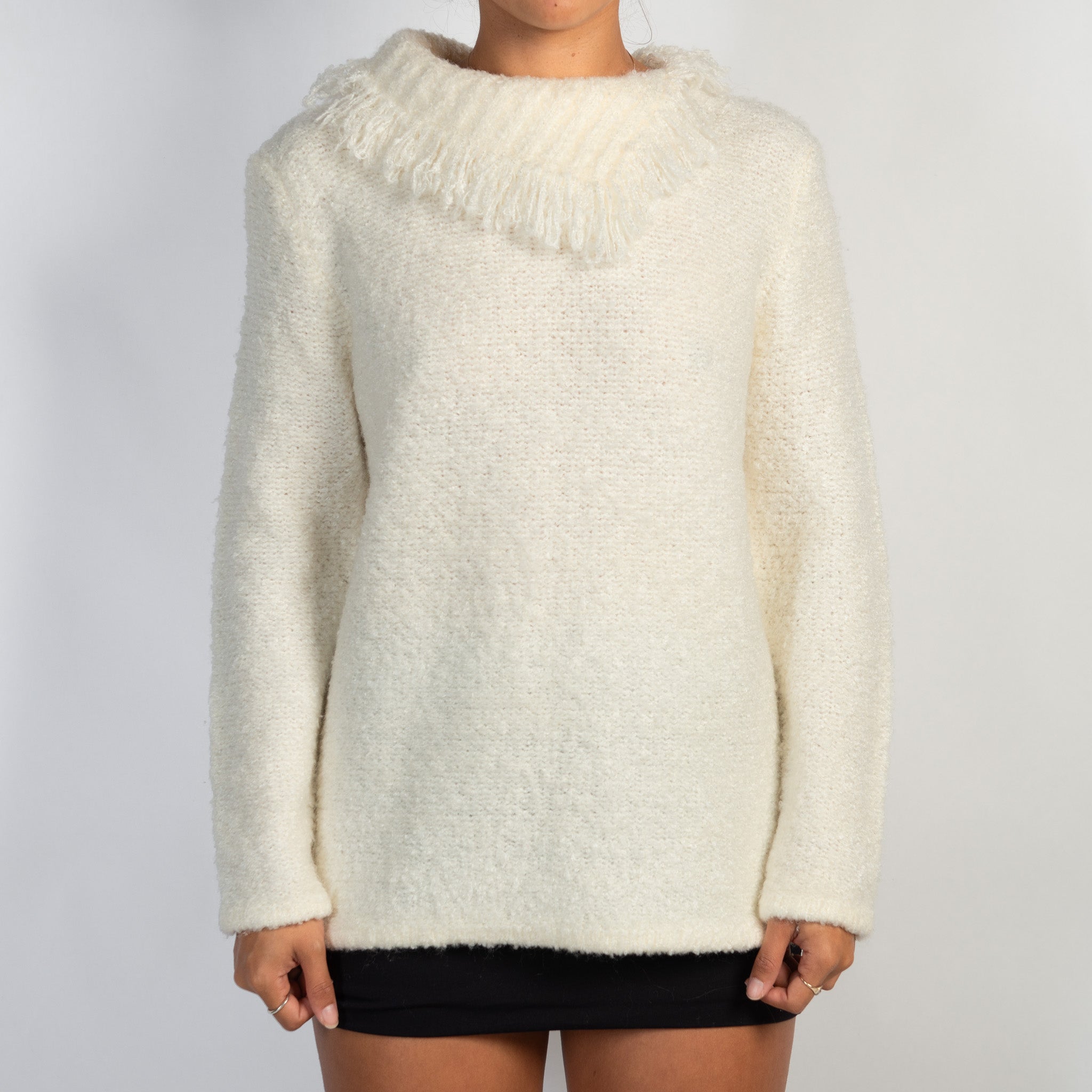 CREAM MOHAIR SWEATER