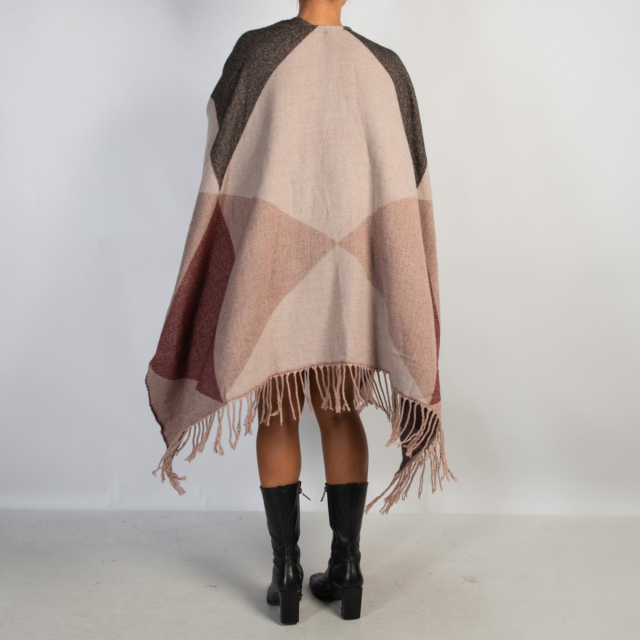 OPEN FRONT KNIT SHAWL