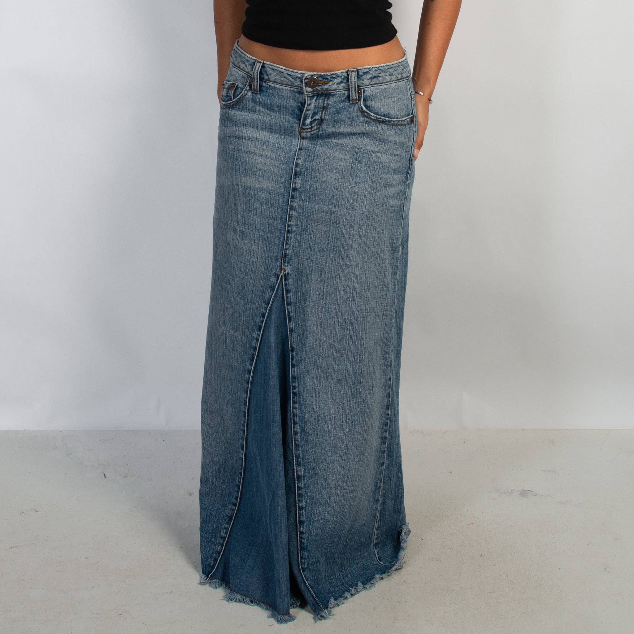 DENIM MAXI SKIRT