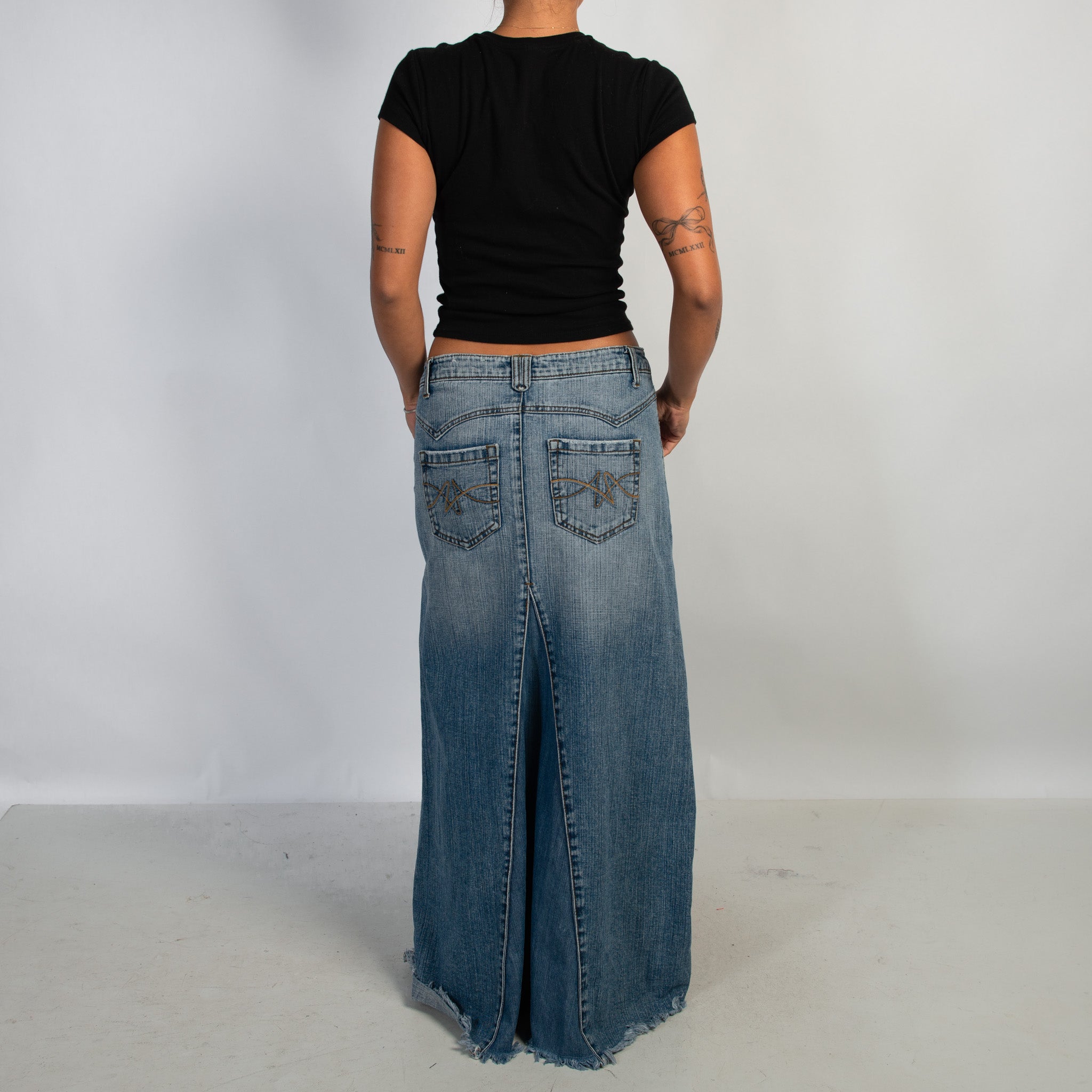DENIM MAXI SKIRT