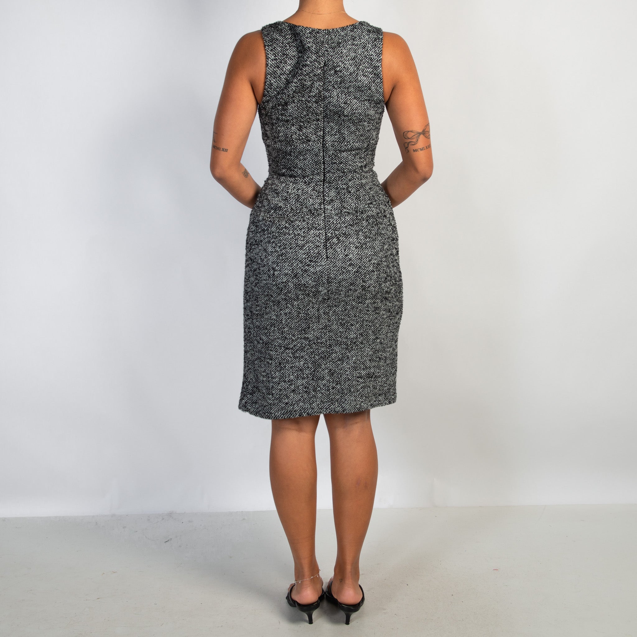 B&W TWEED DRESS